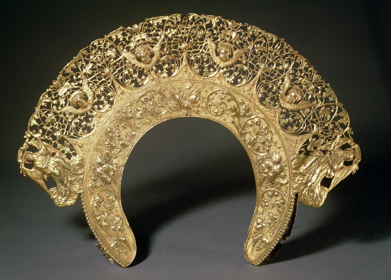 मोनोग्राम CA, c.1730s के साथ सिल्वरस्मिथ द्वारा फिलाग्रीस कार्य के साथ रूसी शिक्षा द्वारा अज्ञात अज्ञात
