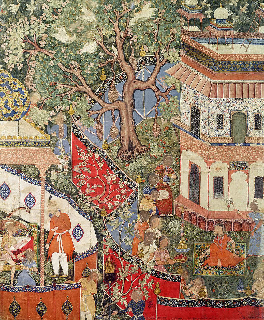 रुस्तम ने भारत या पाकिस्तान से &39;हमजानमा&39; (हमजा की किताब), सी। 1562-77 (कपास पर अपारदर्शी wc) से अपने प्यार का इज़हार करने वाली लड़की को मिहर अफरोज़ को धोखा दिया द्वारा अज्ञात अज्ञात