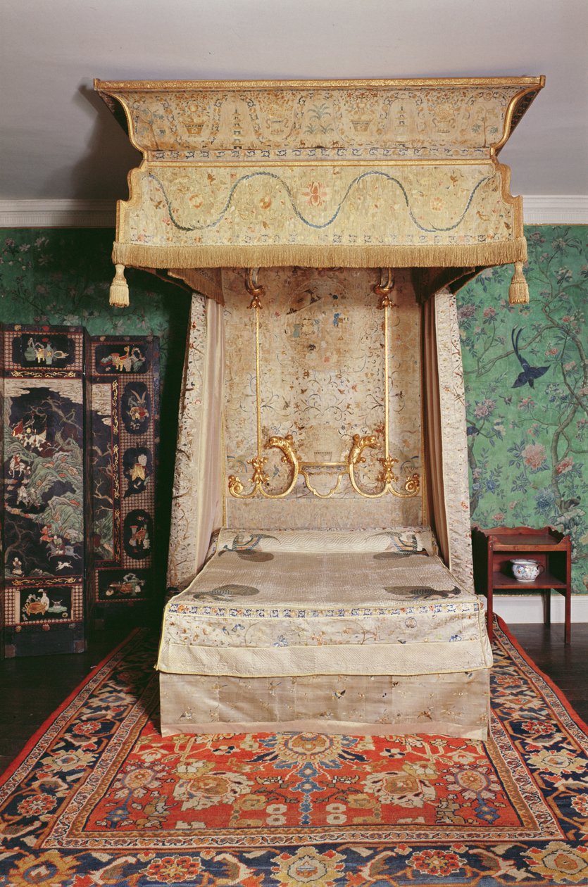 द रेड बेडरूम, c.1760 द्वारा अज्ञात अज्ञात