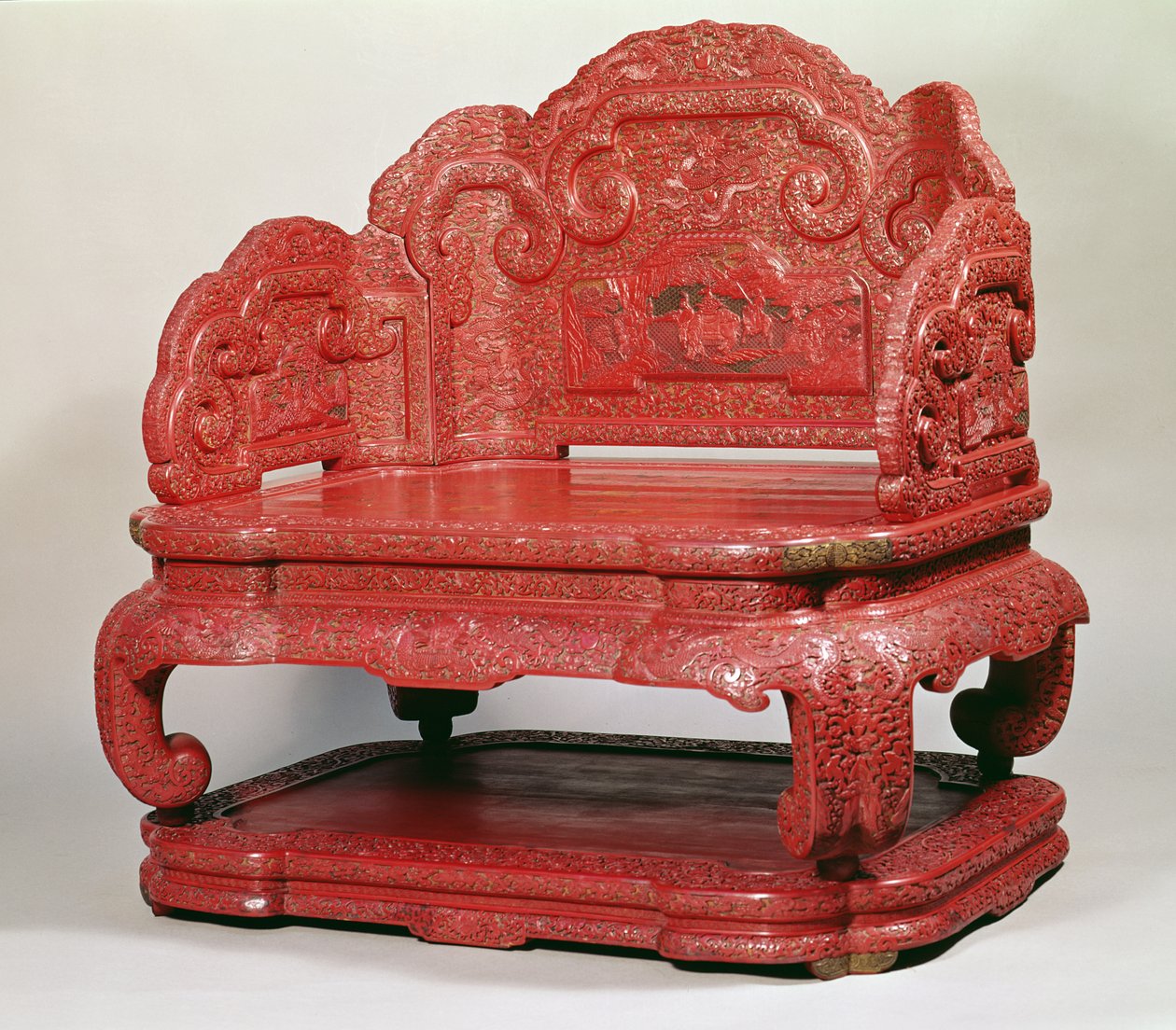 सम्राट चिएन लुंग का सिंहासन (1736-95) द्वारा अज्ञात अज्ञात