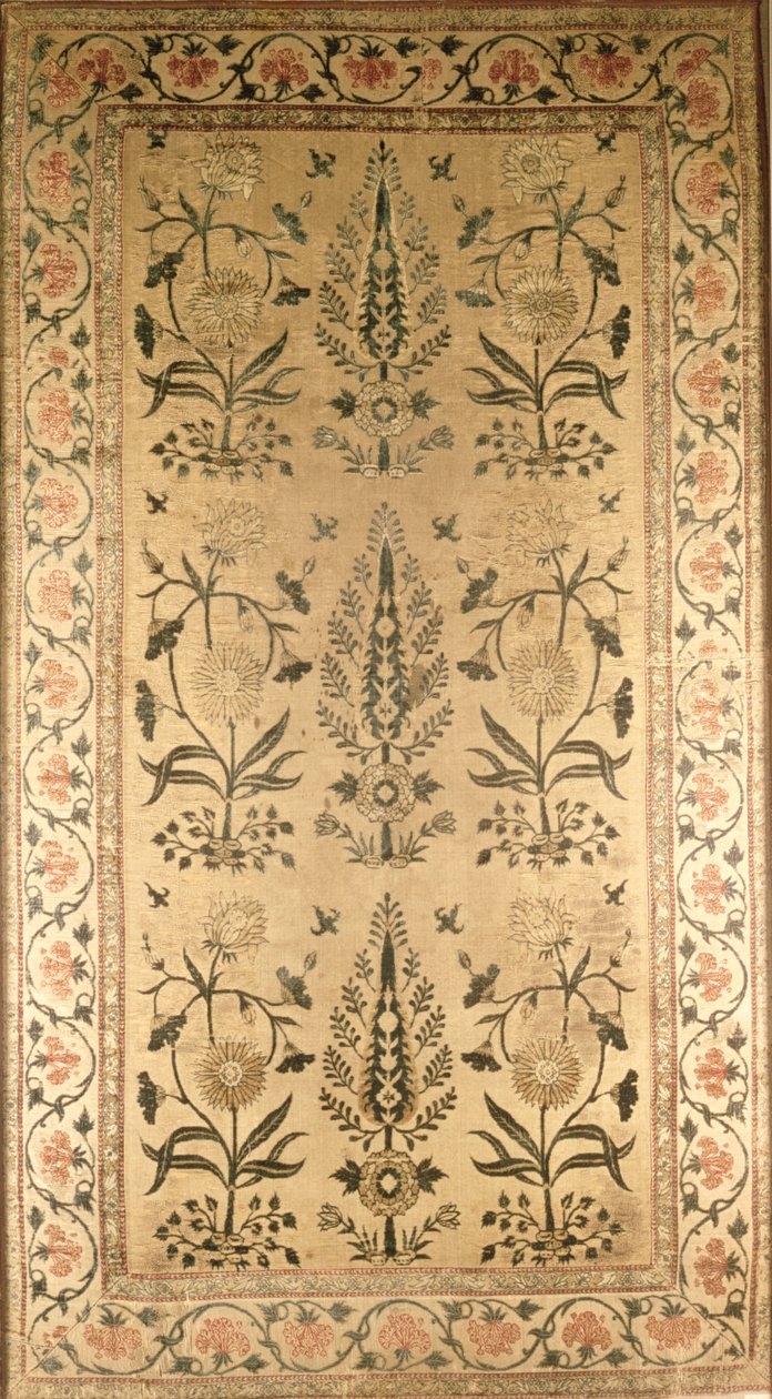 मखमली तल फैला, मुग़ल, शाहजहाँ का काल, 1628-58 द्वारा अज्ञात अज्ञात
