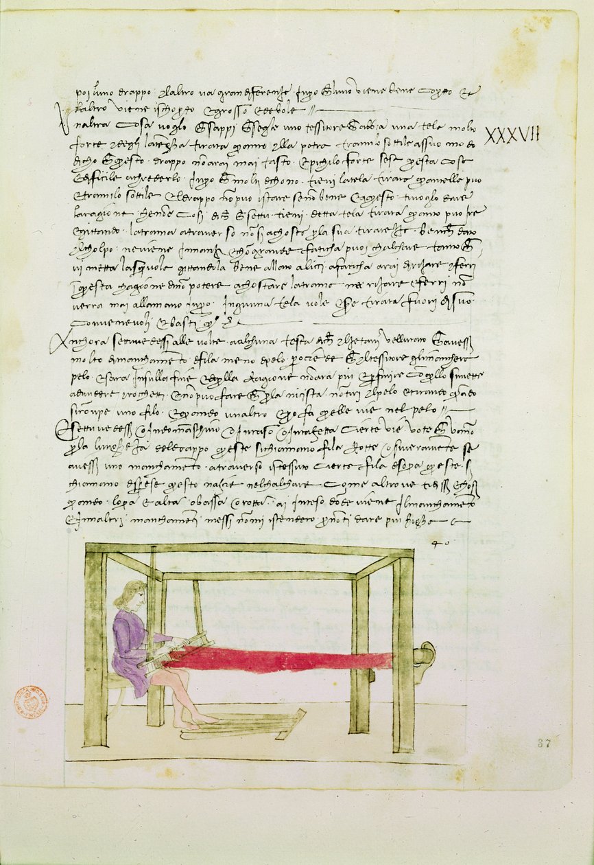 Precetti dellArte Della Seta (सिल्क गिल्ड के नियम) से बुनता हुआ रेशम द्वारा अज्ञात अज्ञात