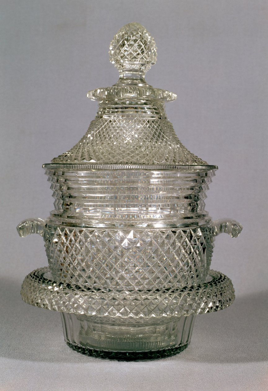 वाइन कूलर, c.1815-20 (कट ग्लास) द्वारा अज्ञात अज्ञात