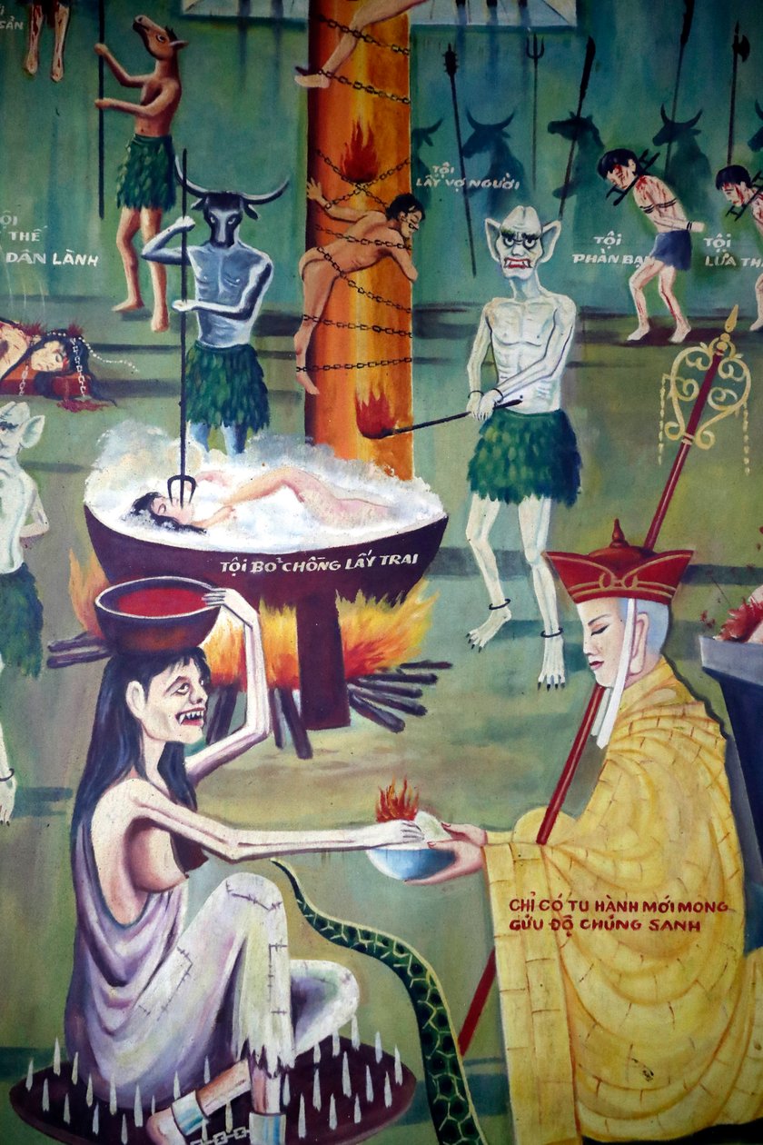 फु लोंग बौद्ध मंदिर, बौद्ध शोध प्रबंध, चित्रकला, हो ची मिन्ह सिटी, वियतनाम द्वारा अज्ञात अज्ञात