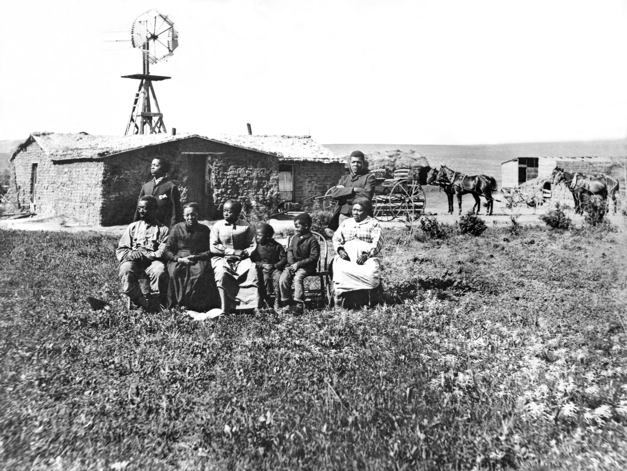 पायनियर फैमिली पोर्ट्रेट, कस्टर काउंटी, नेब्रास्का, 1888 द्वारा अज्ञात अज्ञात