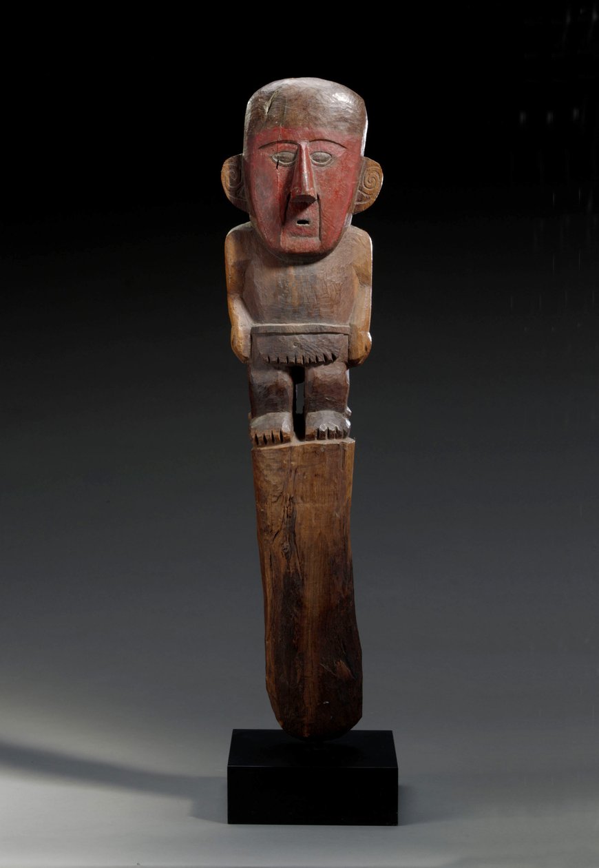 एक चिमू लकड़ी का अंजीर मार्कर, c.1100-1400 द्वारा अज्ञात