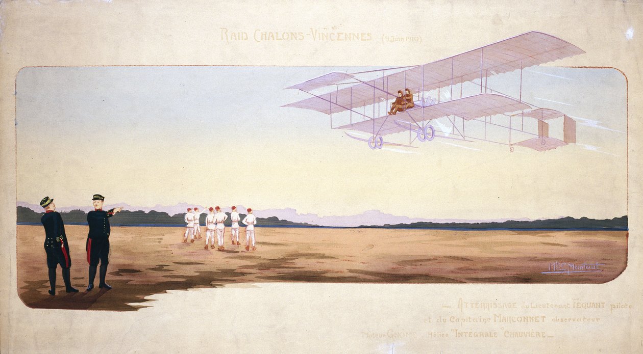 Chalons-Vincennes (Chalons Vincennes) एयर रेस, फ्रांस, 9 जून 1910 द्वारा अज्ञात