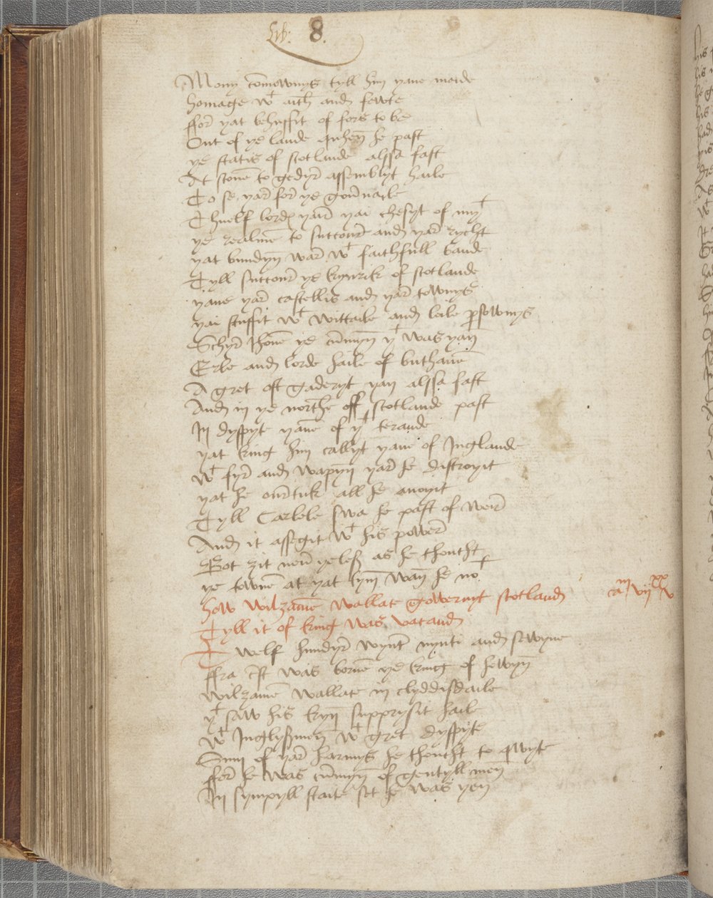 Wyntoun के क्रॉनिकल एंड्रयू की प्रति, फोल 319 वर्सो, c.1550 (कागज पर स्याही) द्वारा अज्ञात