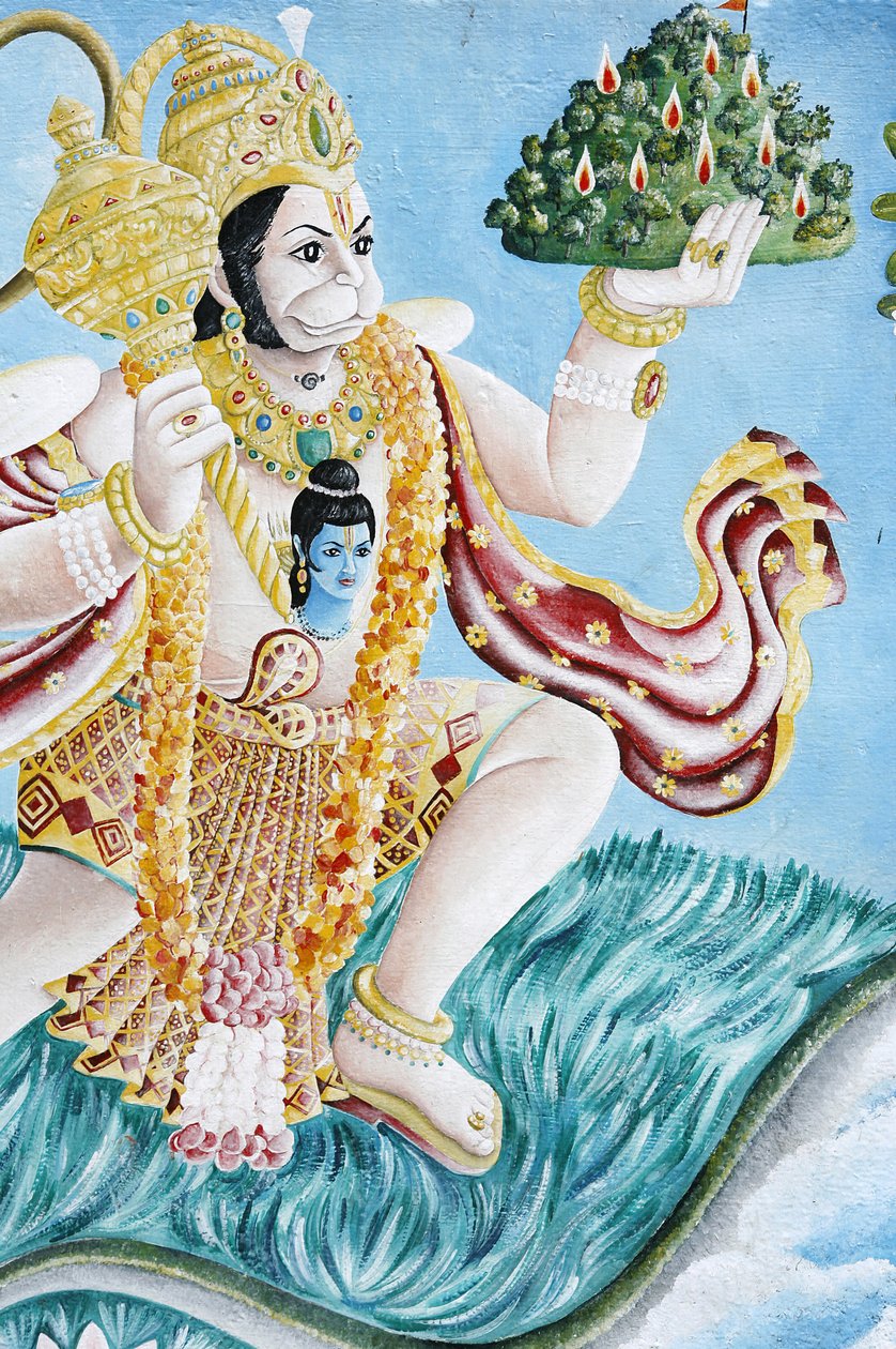 Hanuman monkey god. Pashupatinah, Kathmandu, Nepal द्वारा अज्ञात