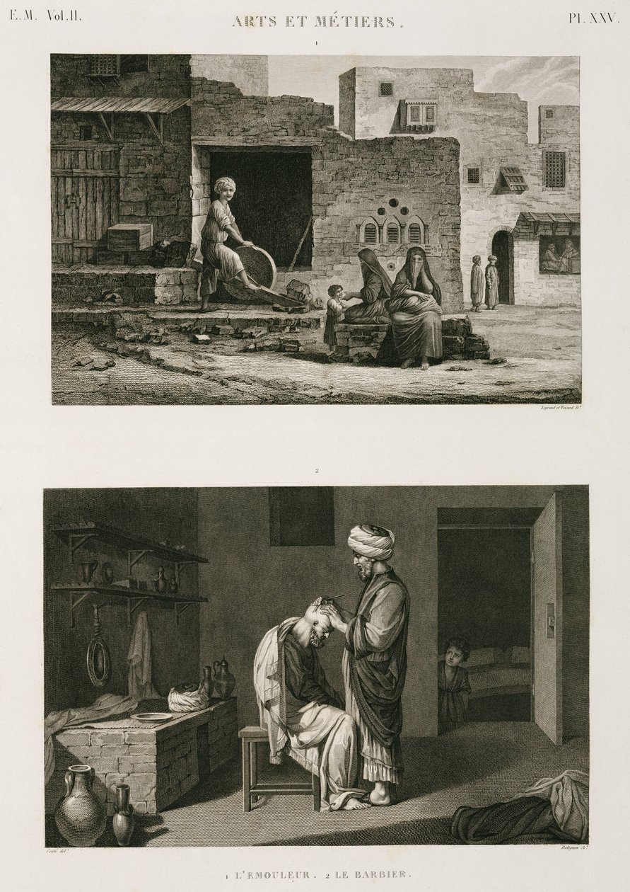 हार्डवेयर और आयरनमॉन्गरी नाइफ-ग्राइंडर और नाई, मिस्र, c 1798 द्वारा अज्ञात