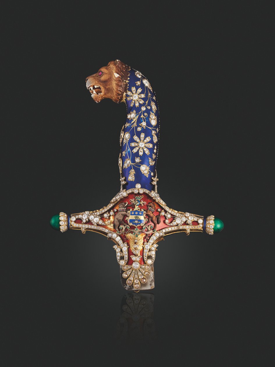 Hilt of the state sword of Maharaja Jagatjit Singh of Kapurthala, c.1900 द्वारा अज्ञात