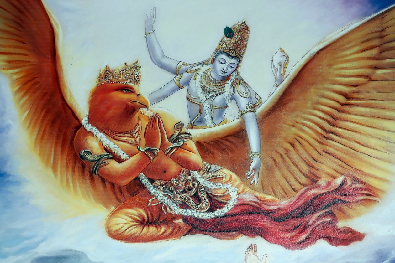 हिंदू मंदिर और बटू गुफाओं का मंदिर, हिंदू भगवान विष्णु, कुआलालंपुर, मलेशिया (फोटो) द्वारा अज्ञात