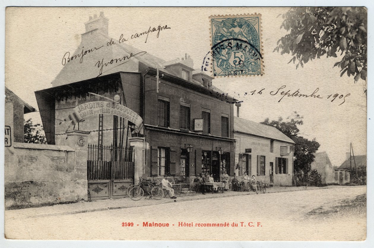 Ile de France, Seine et Marne (77), Emerinville: Hotel ने Malnoue में TCF की सिफारिश की - 19वीं सदी के अंत से 20वीं सदी के अंत तक पोस्टकार्ड द्वारा अज्ञात