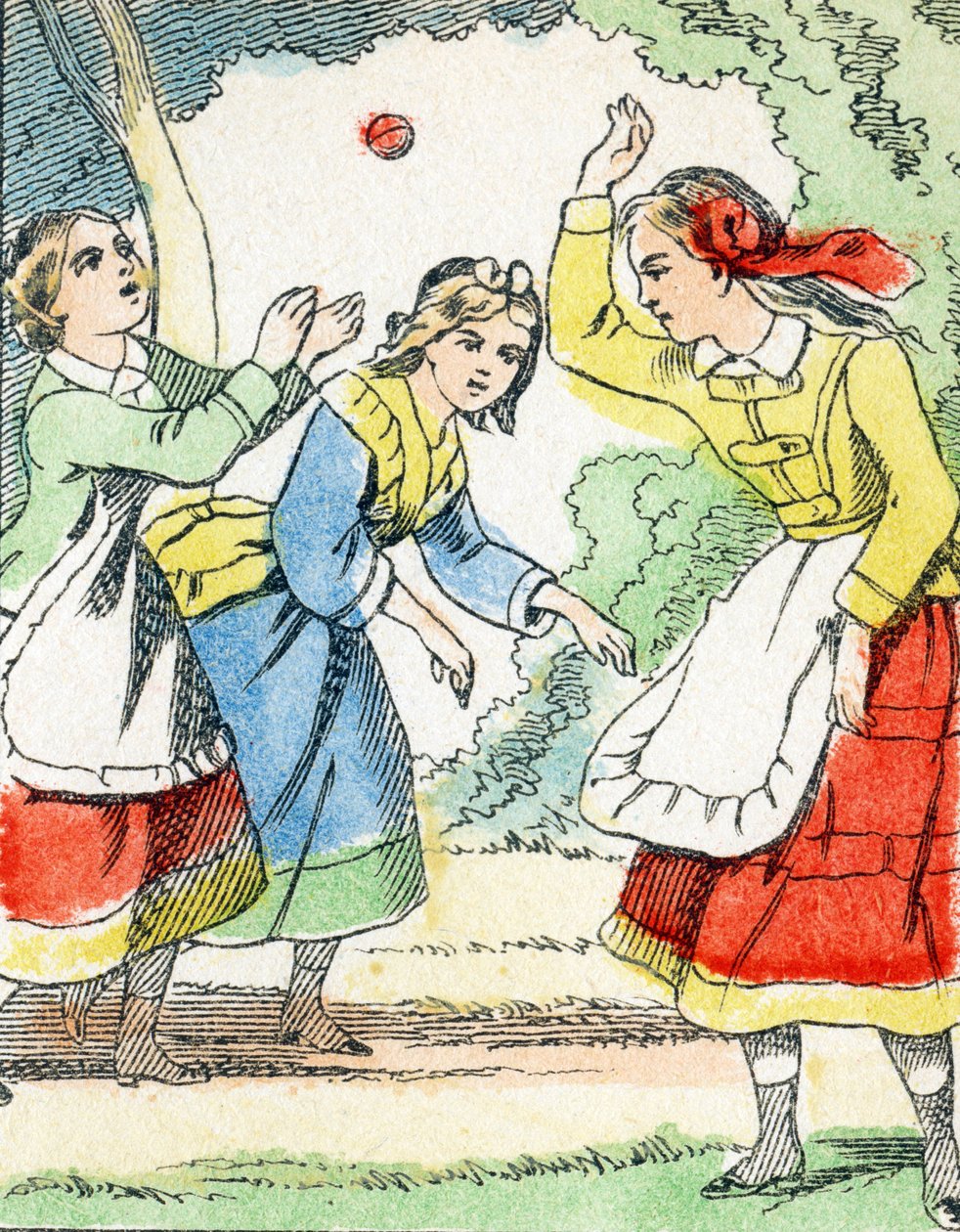खेल: ला पेलोटा - बाल मनोरंजन वर्णमाला c.1890 (लिथोग्राफ) द्वारा अज्ञात