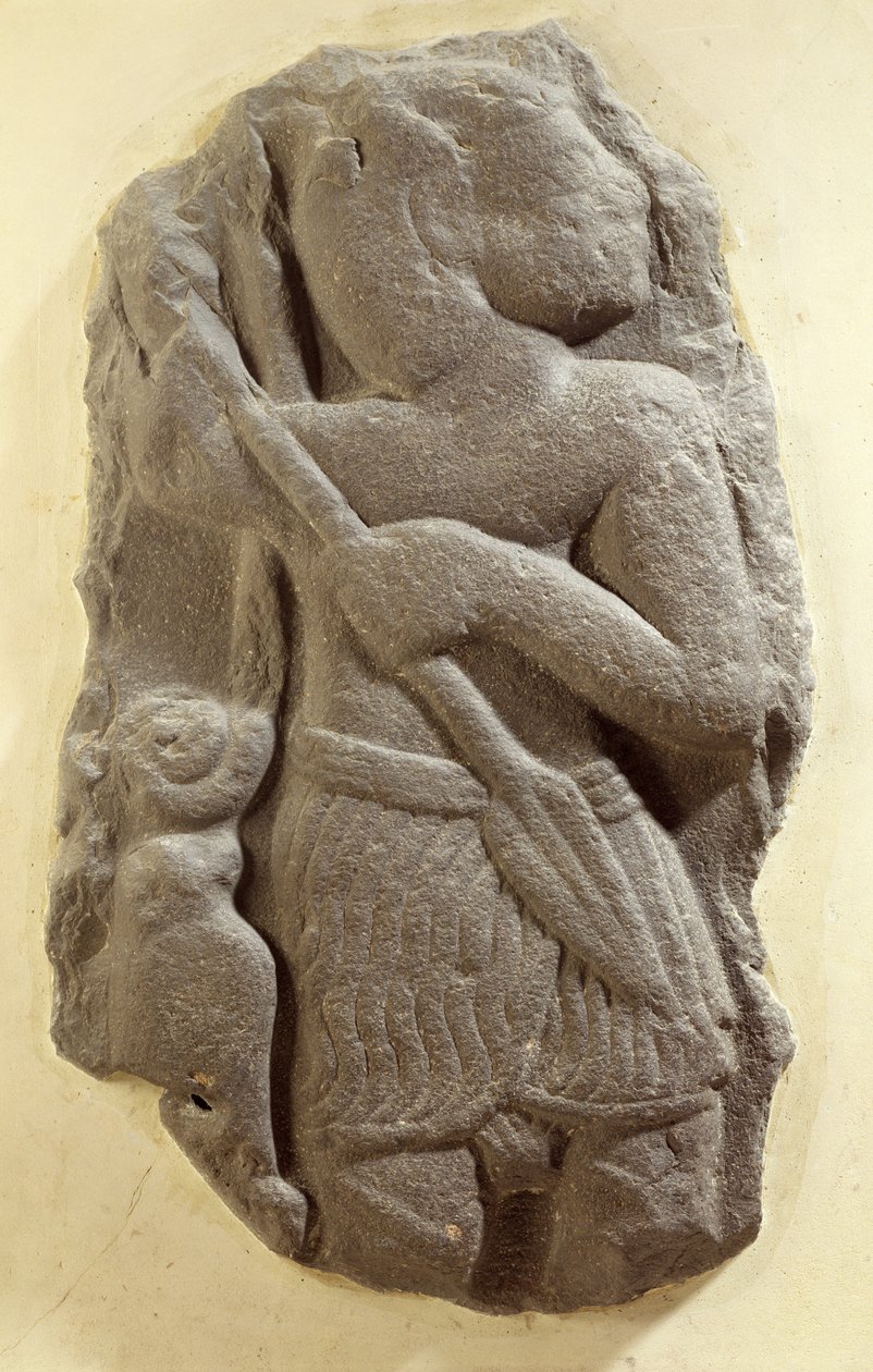 मोआबी तूफान देवता, शिहान मोआब की प्राचीन भूमि, c.1100 ईसा पूर्व (बेसाल्ट) द्वारा अज्ञात
