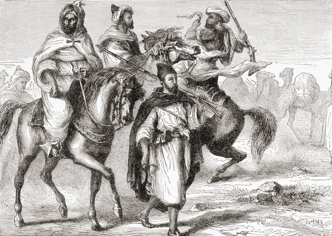 19वीं सदी में मूर, कीथ जॉन्सटन द्वारा 'अफ्रीका' से, 1884 में प्रकाशित हुआ द्वारा अज्ञात