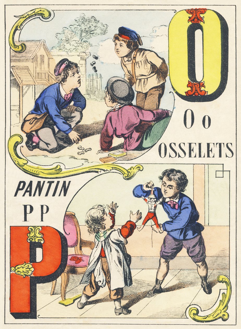 ओपी: ऑसलेट, पेंटिन - गेम्स वर्णमाला, c.1890 (चित्रण) द्वारा अज्ञात