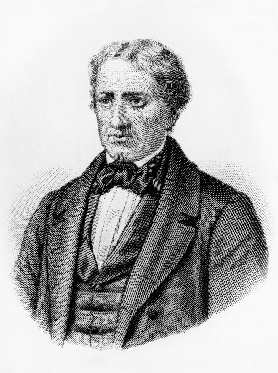 Giovanni Berchet (1783-1851) का पोर्ट्रेट, इतालवी रोमांटिक कवि, लेखक और देशभक्त, उत्कीर्णन द्वारा अज्ञात कलाकार