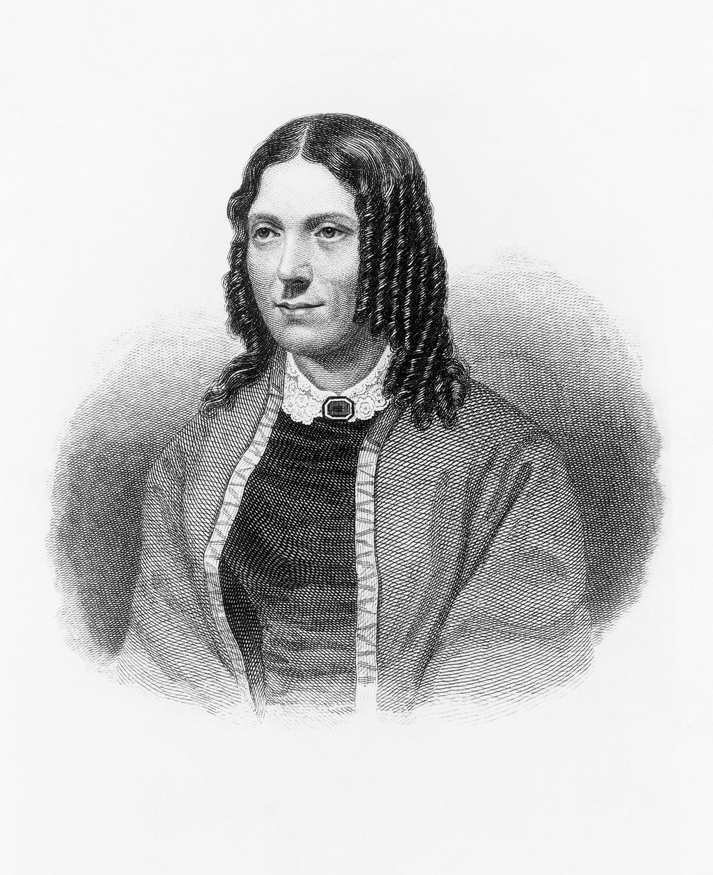 हेरिएट बीचर स्टोव का पोर्ट्रेट (1811-1896) (उत्कीर्णन) द्वारा अज्ञात कलाकार
