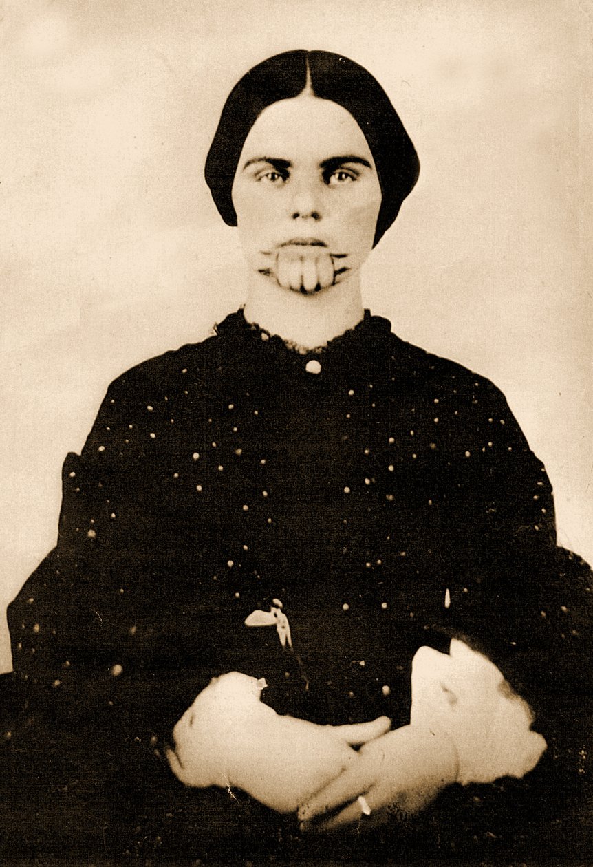 ओलिव ओटमैन का पोर्ट्रेट, c.1857 (फोटो) द्वारा अज्ञात