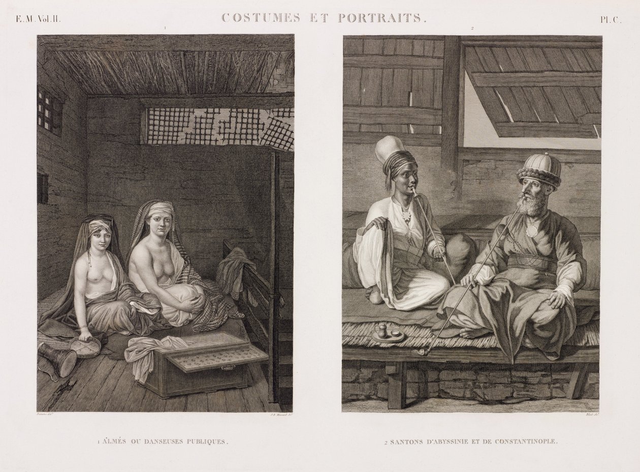 सार्वजनिक नर्तक और एबिसिनिया और कॉन्स्टेंटिनोपल के आंकड़े द्वारा अज्ञात