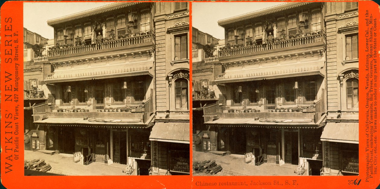एसएफ चीनी रेस्तरां (बी/डब्ल्यू फोटो, स्टीरियोकार्ड) द्वारा अज्ञात
