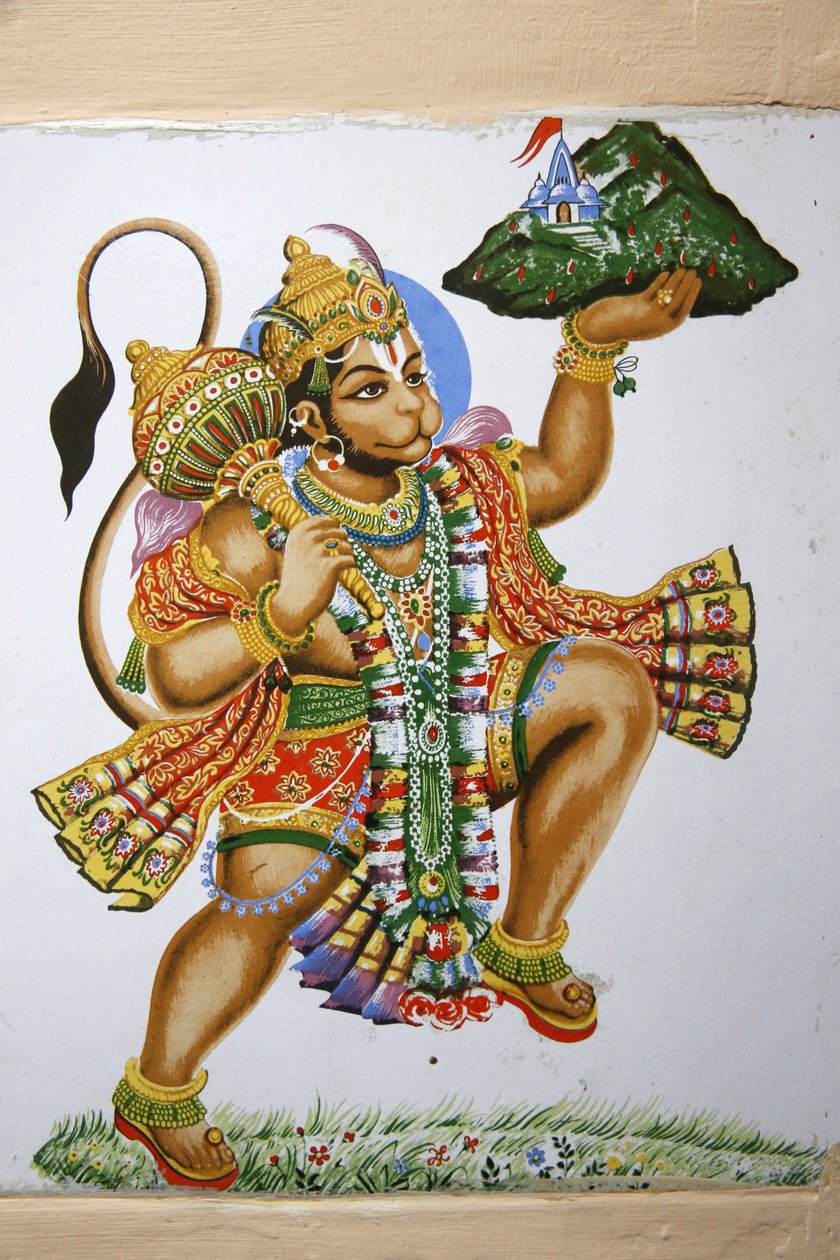 श्री हिंदू मंदिर, लीसेस्टर। हनुमान। यूनाइटेड किंगडम द्वारा अज्ञात