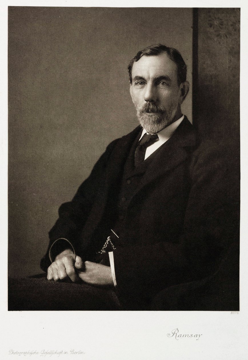 सर विलियम रामसे, स्कॉटिश रसायनज्ञ, c 1910 द्वारा अज्ञात