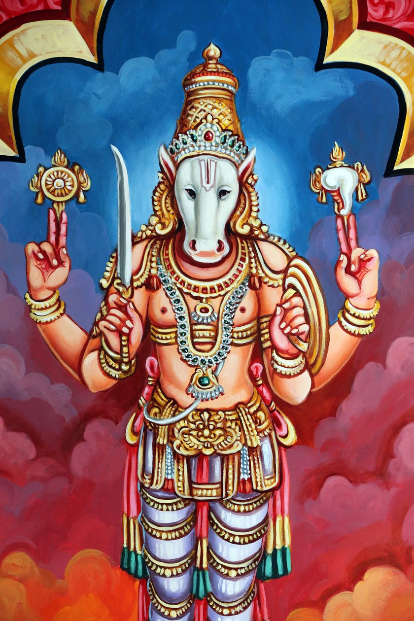 श्री वडापतिरा कालियाम्मन हिंदू मंदिर। विष्णु का अवतार। कल्कि दसवां अवतार। सिंगापुर द्वारा अज्ञात