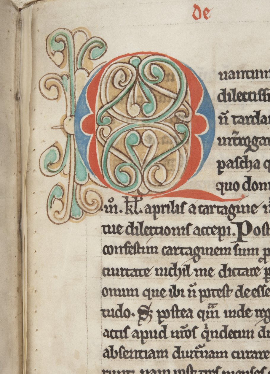 Hippo &39;Opera&39; की St Augustine, Fol 106 recto, detail, c.1200 (चर्मपत्र पर कलम और स्याही) द्वारा अज्ञात