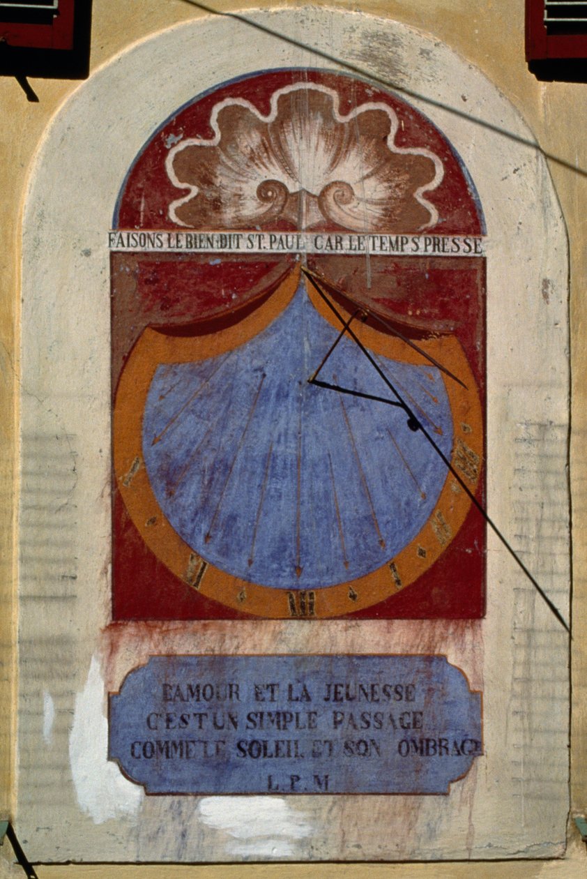 Sundial, Courmayeur, आओस्ता घाटी, इटली द्वारा अज्ञात कलाकार