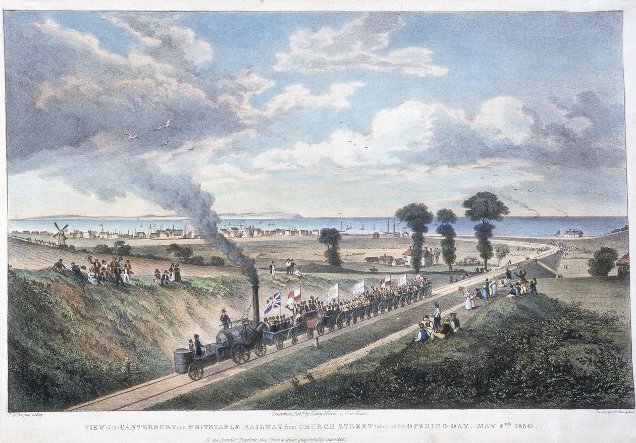 कैंटरबरी और व्हिटस्टेबल रेलवे, केंट का उद्घाटन, 3 मई 1830 द्वारा अज्ञात
