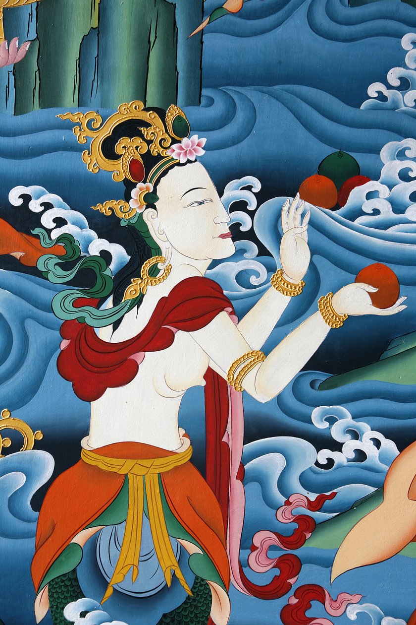 Tibetan deity. Kopan monastery, Kathmandu, Nepal द्वारा अज्ञात