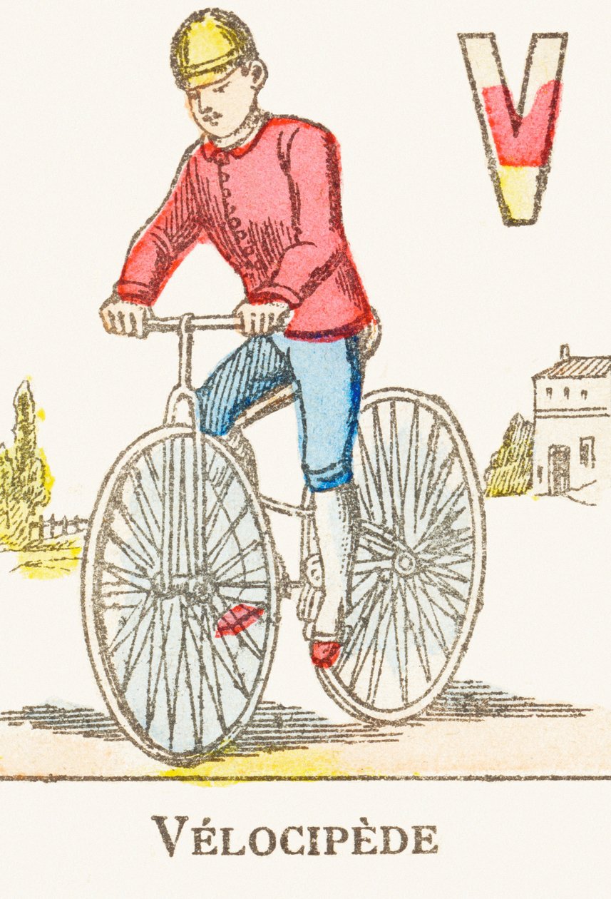 V: वेलोसिपेड - गेम्स एल्फाबेट, c.1890 (उत्कीर्णन) द्वारा अज्ञात