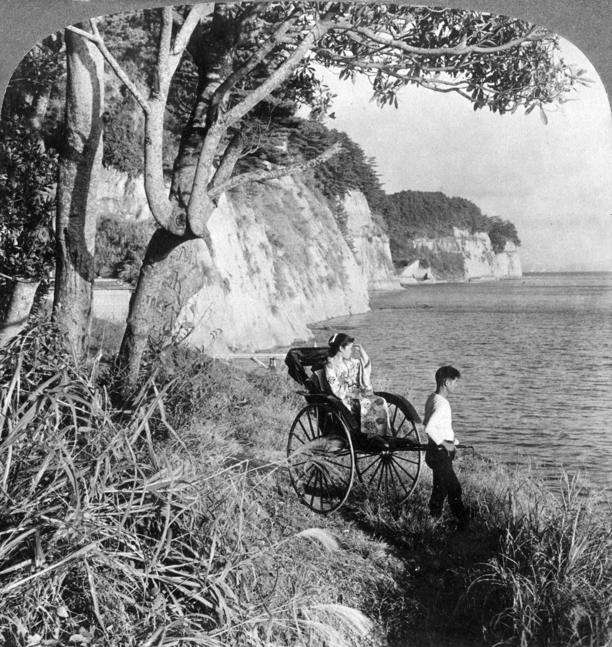 योकोहामा, जापान, 1904 के पास मिसिसिपी खाड़ी पर पूर्व की ओर देखना। द्वारा अंडरवुड और अंडरवुड
