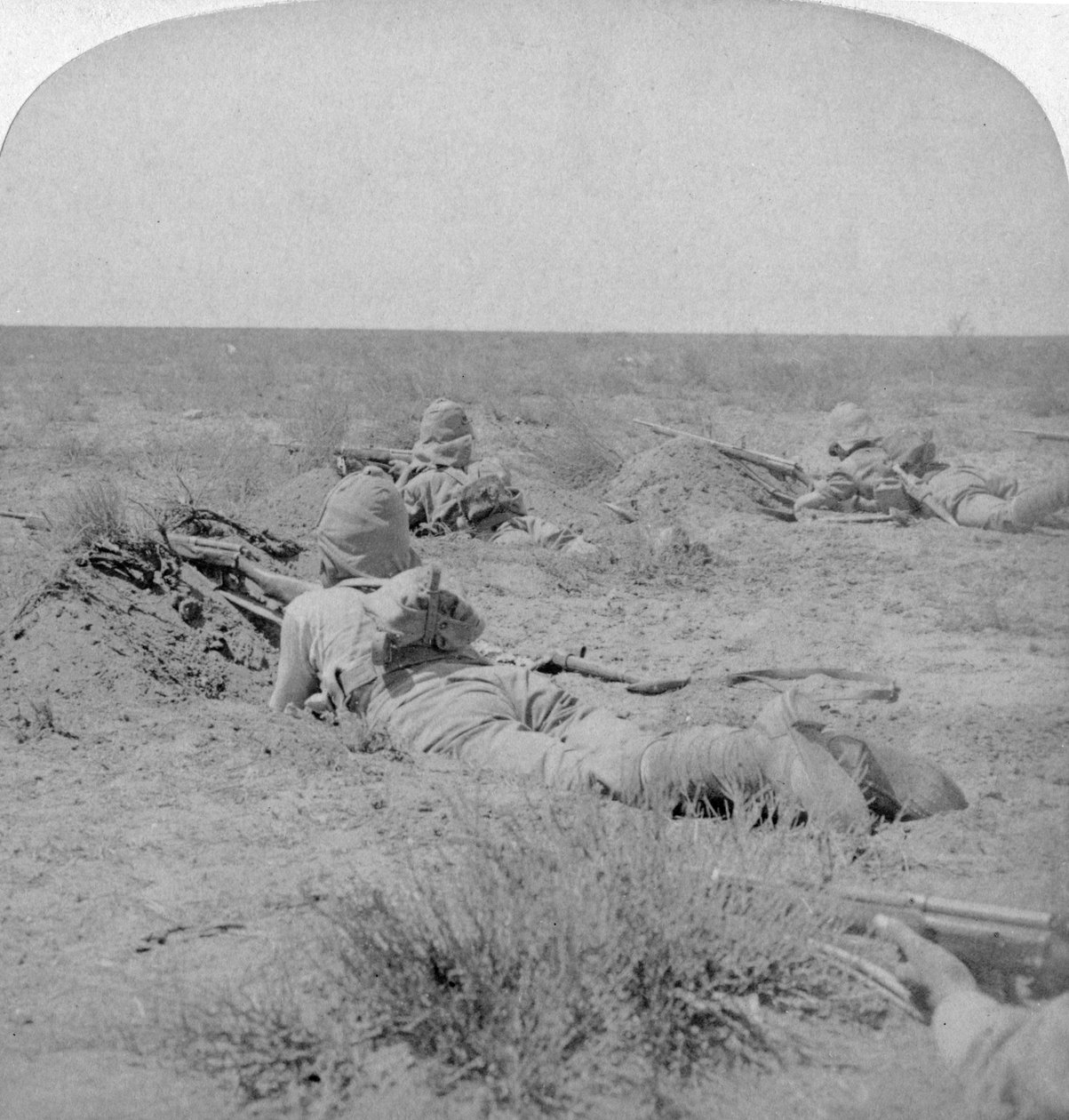 क्वींस ब्रावेस्ट, मोडर नदी, दक्षिण अफ्रीका, 1900 के साथ लड़ लाइन पर द्वारा अंडरवुड और अंडरवुड