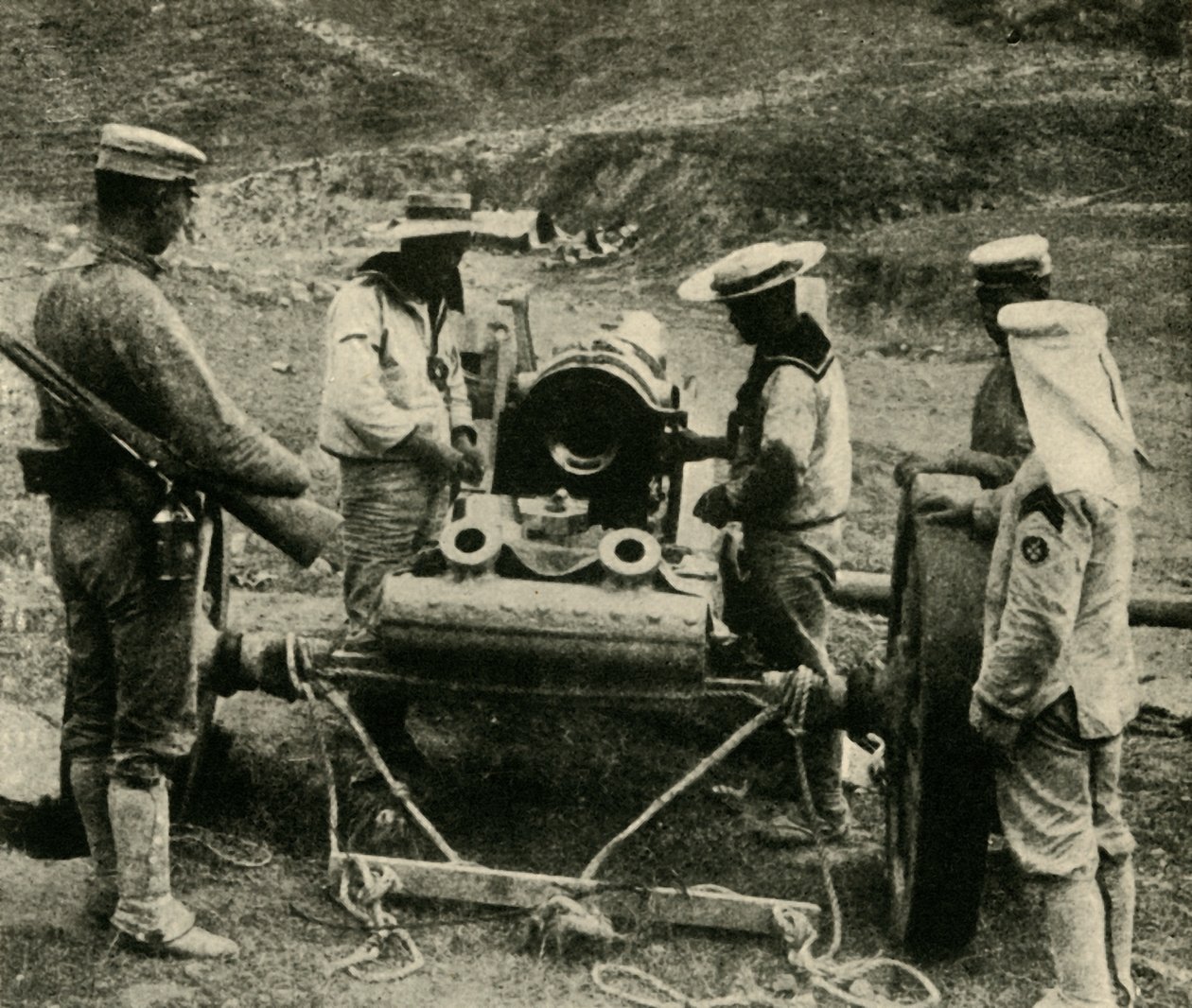 सुदूर पूर्व में हमारे सहयोगी: जापानी नाविक ..., 1914-1918, c1920। द्वारा अंडरवुड और अंडरवुड