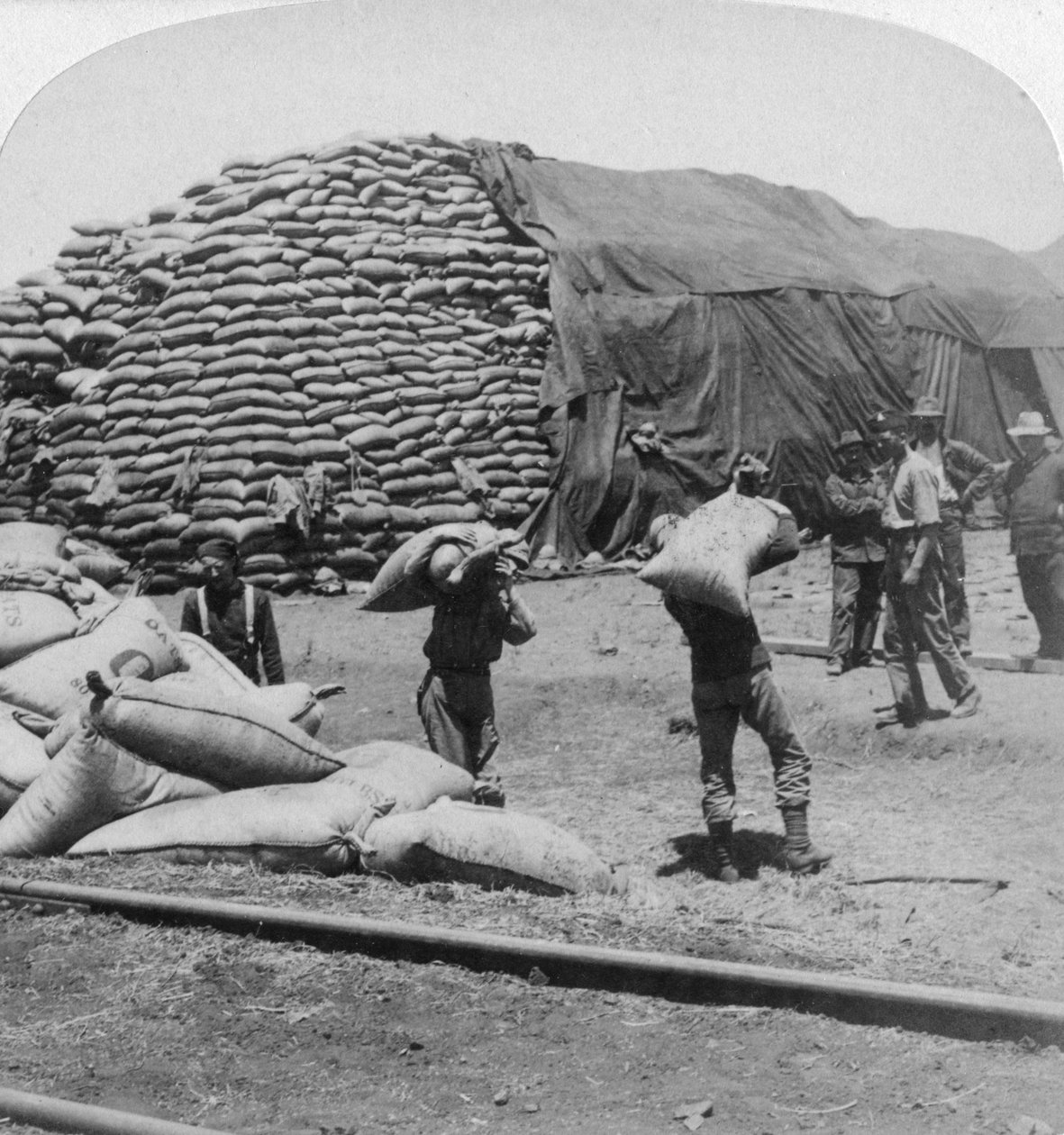 टॉमी वफादार दोस्त, डी आर, दक्षिण अफ्रीका, बोअर युद्ध, 1900 के लिए टन जई के टन। द्वारा अंडरवुड और अंडरवुड