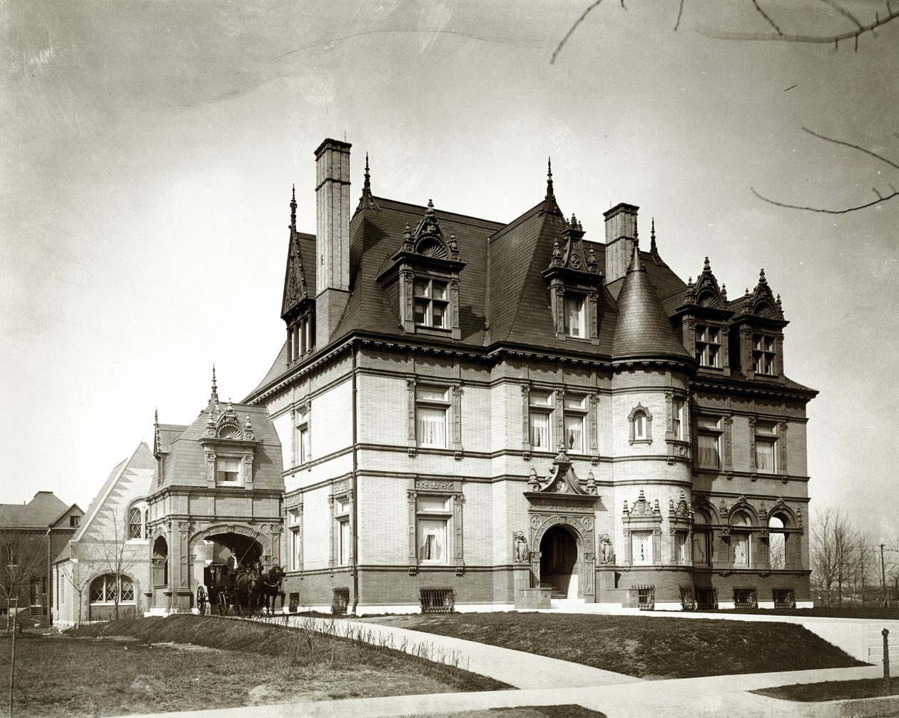 विलियम के बिक्सबी निवास। 13 पोर्टलैंड प्लेस। निर्मित ca. 1895. डब्ल्यू अल्बर्ट स्वासी, वास्तुकार द्वारा अज्ञात