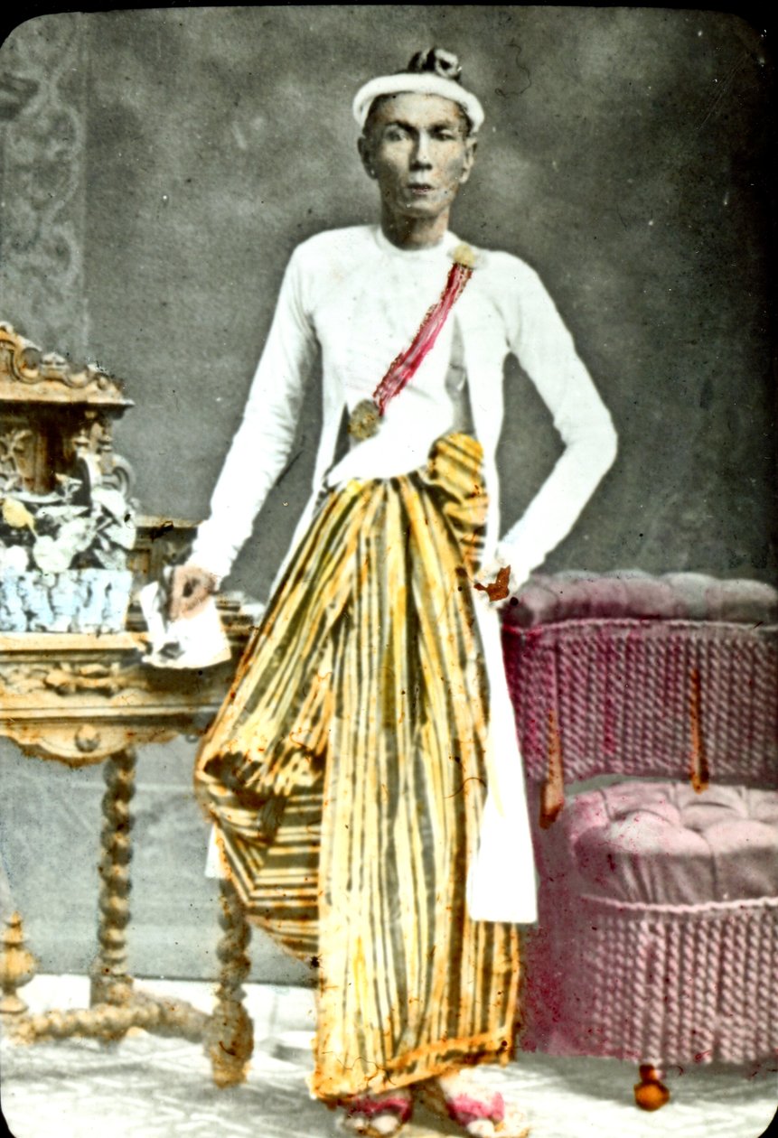 बर्मीज आदमी, 1880 के दशक द्वारा अज्ञात