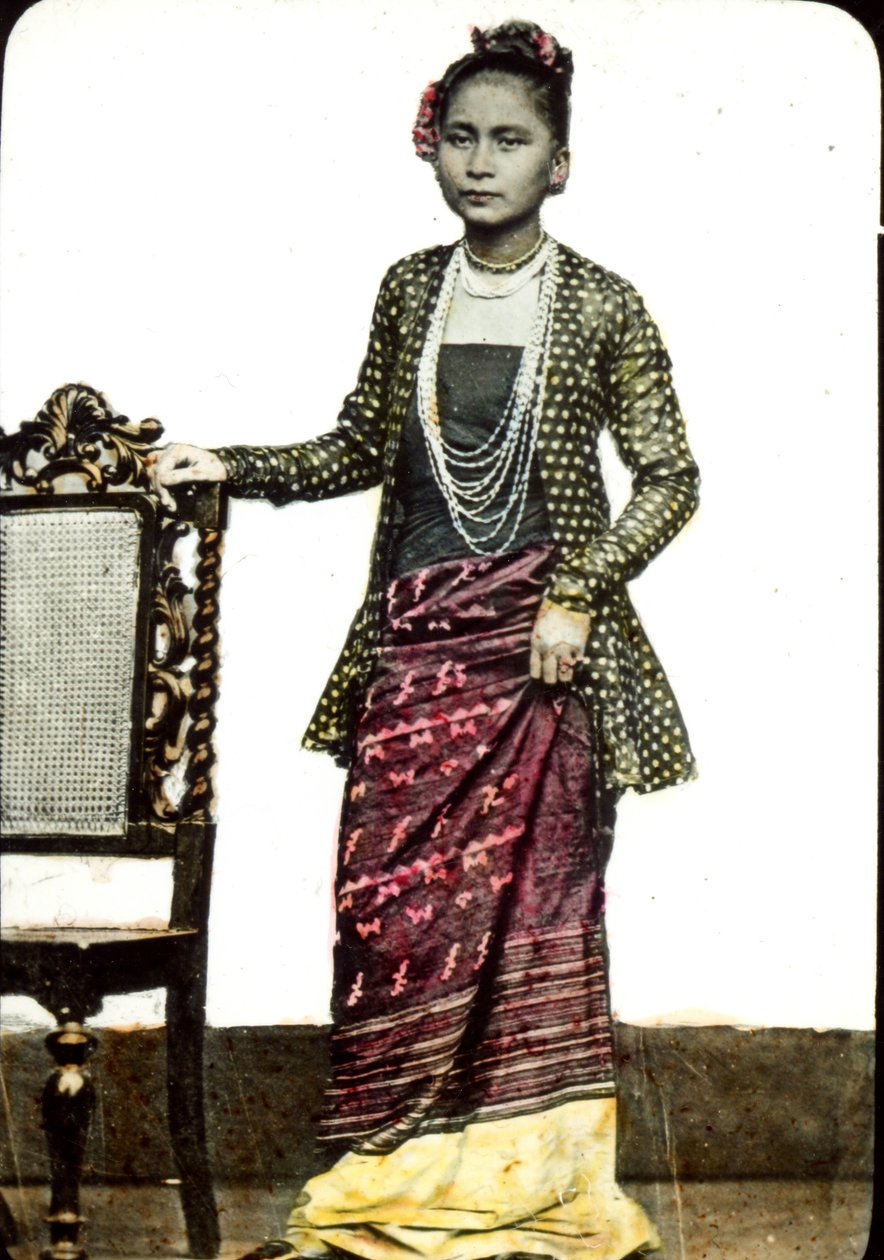 बर्मी महिला, c.1880s द्वारा अज्ञात