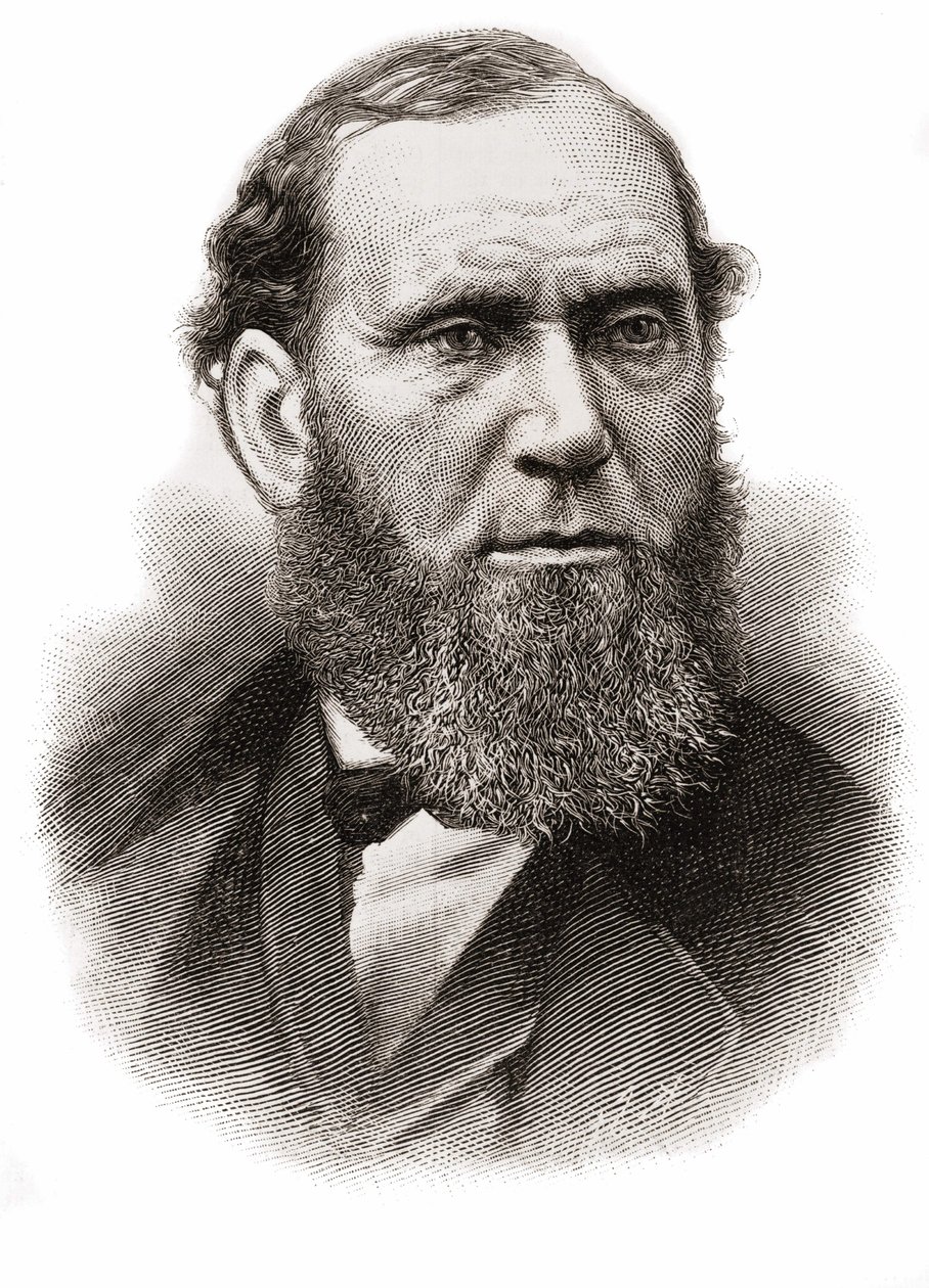 एलन पिंकर्टन (1819-1884), स्कॉटिश मूल के अमेरिकी जासूस। द्वारा अज्ञात कलाकार