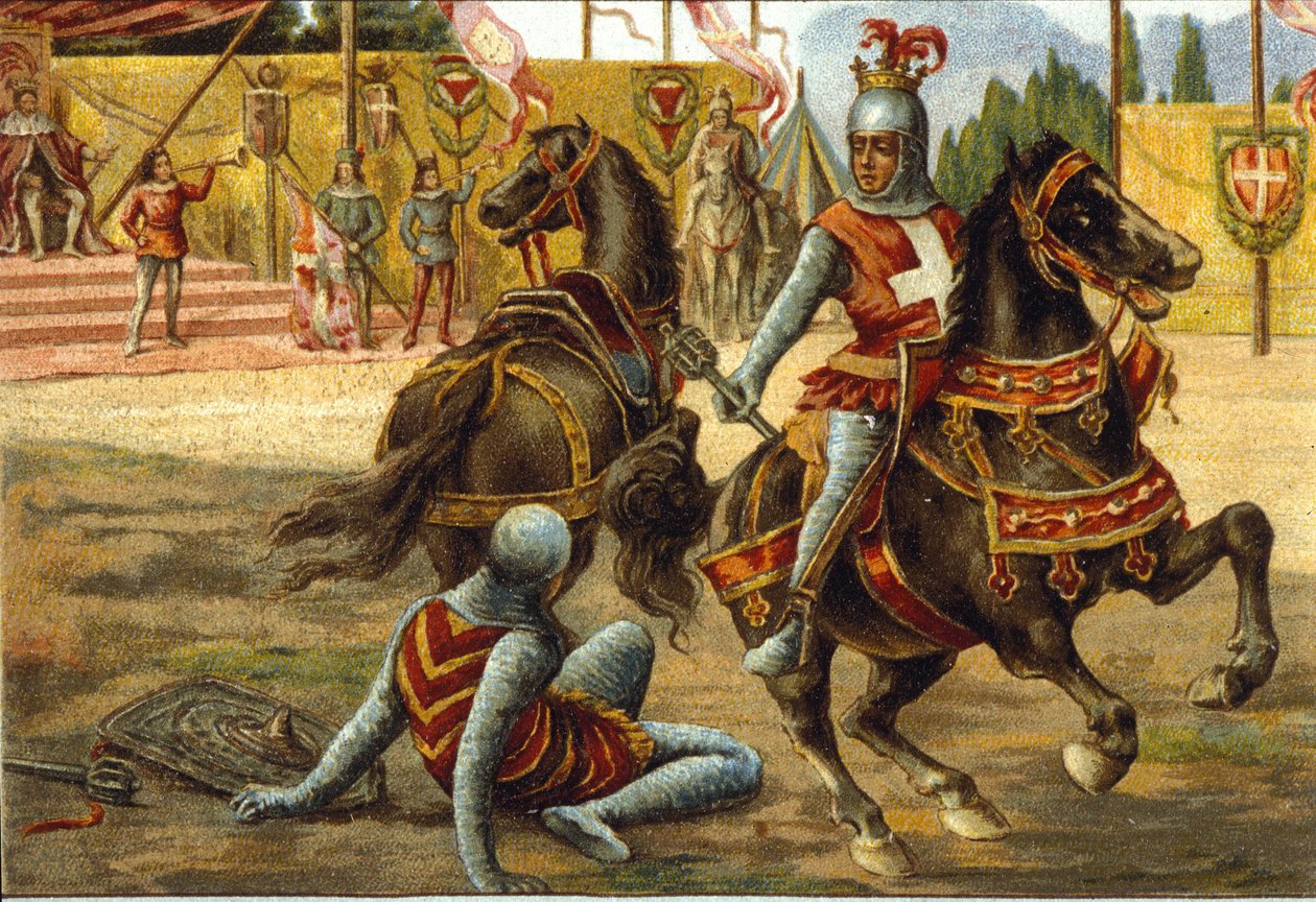 Savoy (1360 -1391) के Amedee VII ने एक टूर्नामेंट के दौरान द रेड काउंट कहा। सेवॉय (तथाकथित रोसो) का अमेडियो VIII। द्वारा अज्ञात कलाकार