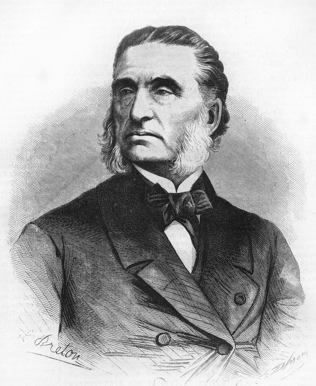 आर्मंड ट्रौसेउ (1801-1867), फ्रांसीसी चिकित्सक। द्वारा अज्ञात कलाकार