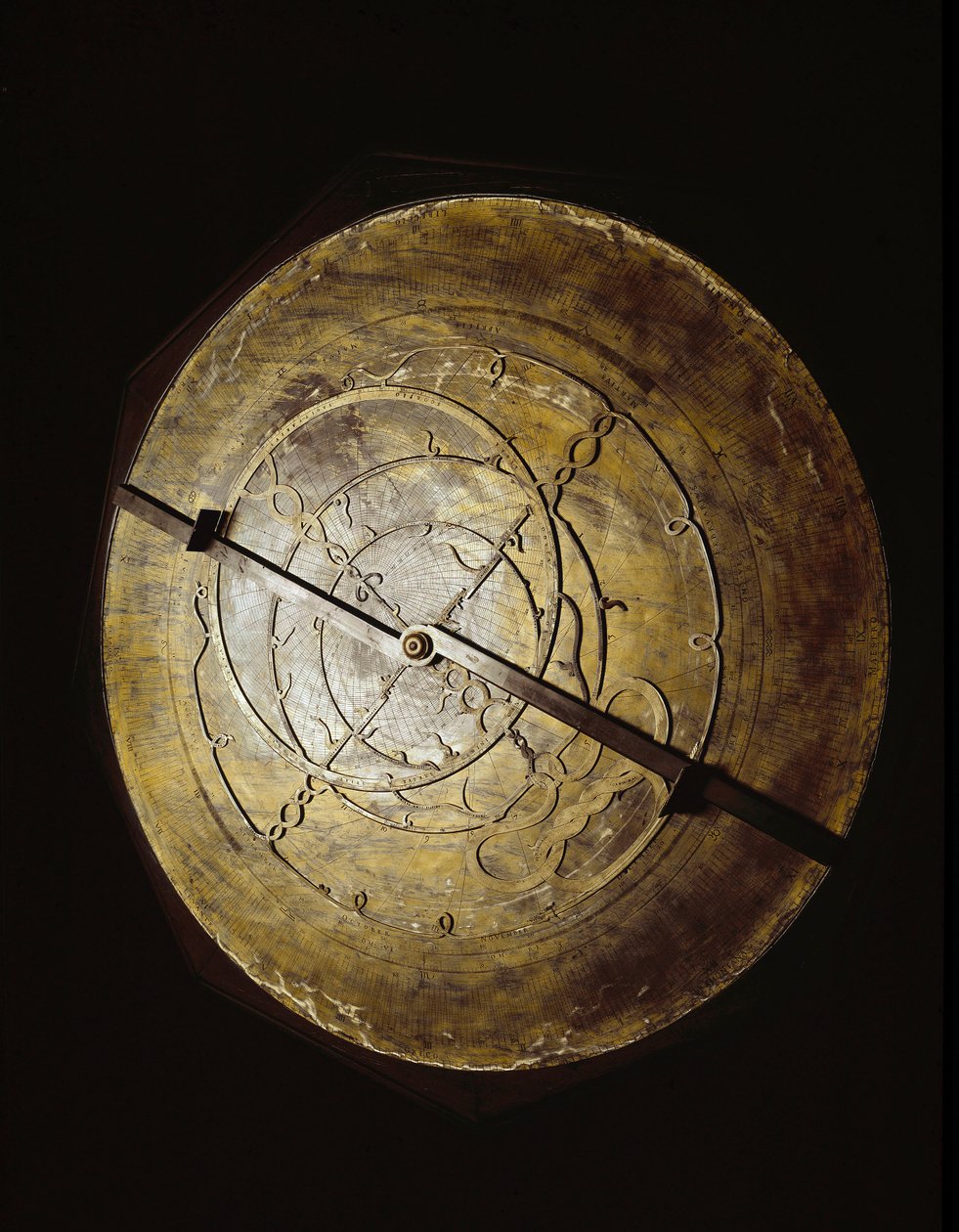 एस्ट्रोलैब खगोलशास्त्री गैलीलियो गैलीली (गैलील) (1564-1642) से संबंधित है। फ्लोरेंस, संस्थान और विज्ञान के इतिहास का संग्रहालय। द्वारा अज्ञात कलाकार