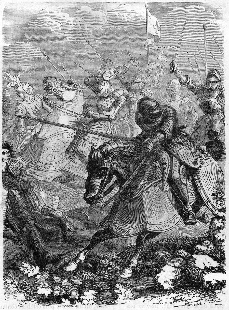 गिनीगेट या गिनीगेट (फ्रांस) की लड़ाई, स्पर्स का दिन, 16 अगस्त द्वारा अज्ञात कलाकार