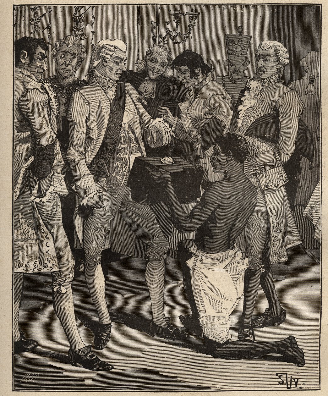 प्रसिद्ध हीरे: ब्राजील के सम्राट, पुर्तगाल के जोआओ VI (जॉन VI को क्लेमेंट के रूप में जाना जाता है) (1767-1826) को 1809 में प्रस्तुत किया गया "वंडर्स ऑफ वंडर्स"। 1885 से "लेस आर्ट्स एट मेटियर्स इलस्ट्रेस" में उत्कीर्णन। एडोल्फ बिटार्ड द् द्वारा अज्ञात कलाकार