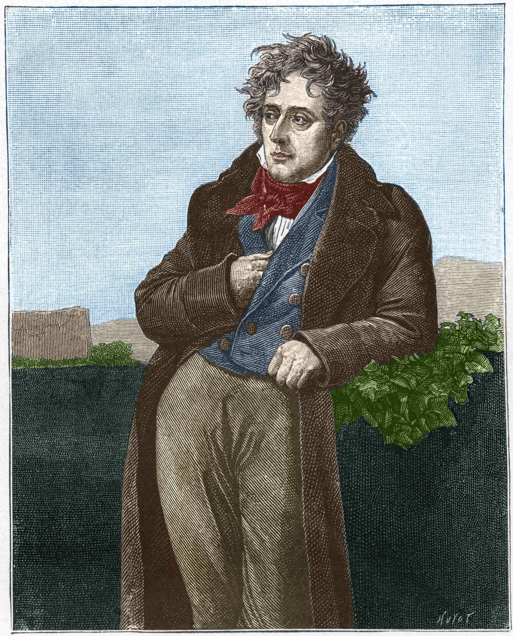 फ्रांकोइस रेने चेटेउब्रिआंड (विस्काउंट डी) (1768 - 1848)। द्वारा अज्ञात कलाकार