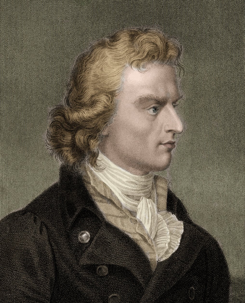 फ्रेडरिक वॉन शिलर 1759-1805 - उत्कीर्णन - 19वीं शताब्दी द्वारा अज्ञात कलाकार