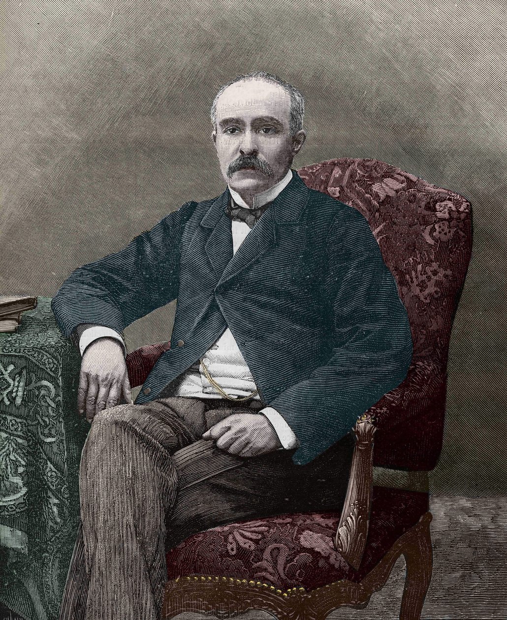 जॉर्जेस क्लेमेंसौ (1841-1929), 1885 में फ्रांसीसी राजनीतिज्ञ। द्वारा अज्ञात कलाकार